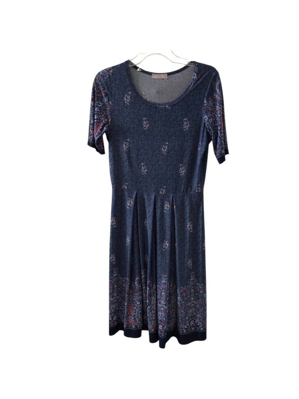 PrettyLittleThing Juniors Size M Stretch Pullover Dress Paisley Floral